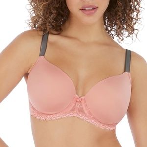 Freya Offbeat Underwire Padded Plunge in Rosehip UK 30HH / US 30L